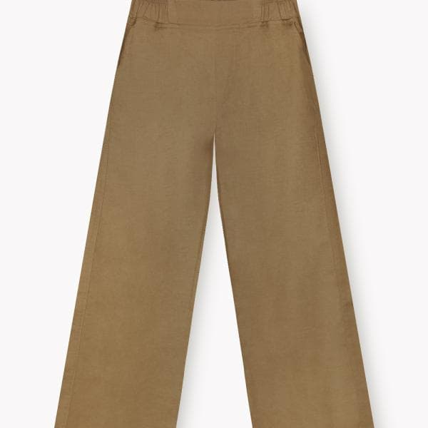 شلوار لینن Wide leg زنانه W2177 - تصویر 4