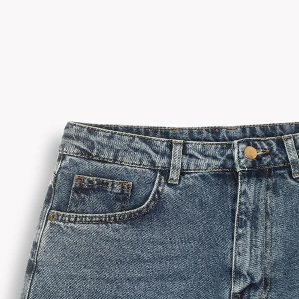 شلوار جینMOM Fit زنانه W1870 - تصویر 2