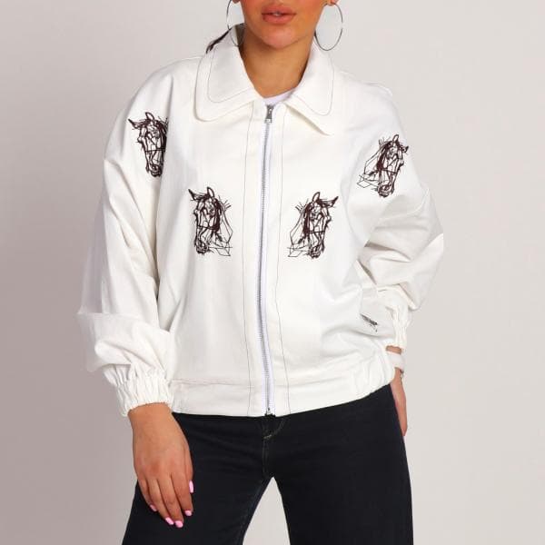 بامبرجکت کتان کد1822 - تصویر 5