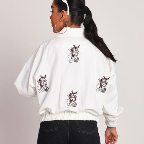 بامبرجکت کتان کد1822 - تصویر 6