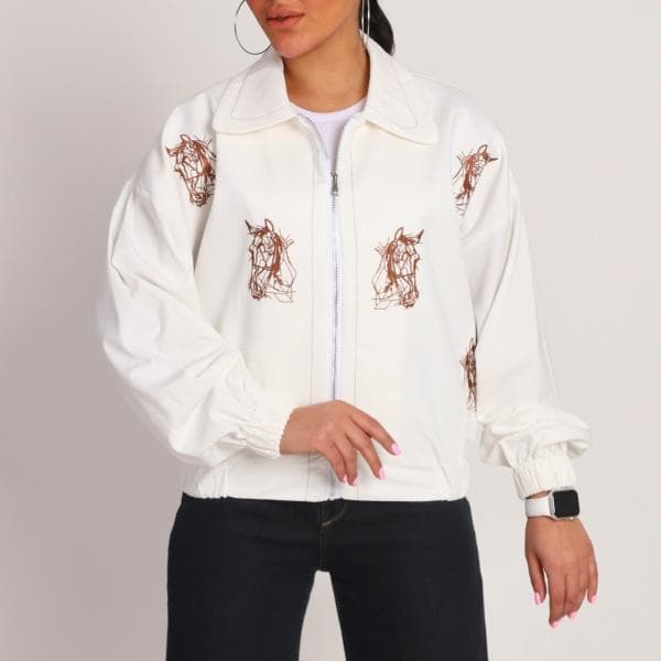 بامبرجکت کتان کد1822 - تصویر 1