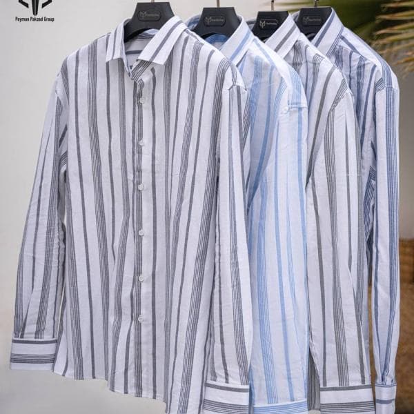 پیراهن مردانه راه راه - تصویر 2