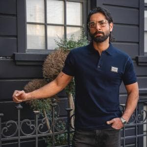 تیشرت مردانه دکمه ای