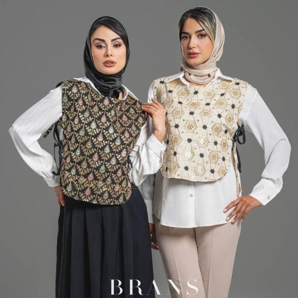 شومیز سوزن دوزی کد5296 - تصویر 1