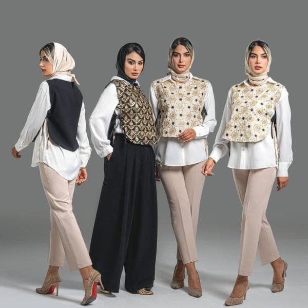 شومیز سوزن دوزی کد5296 - تصویر 2