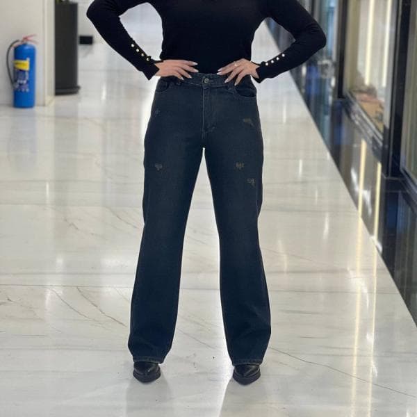 شلوار نیم بگ کمر ساده کد50973 - تصویر 1