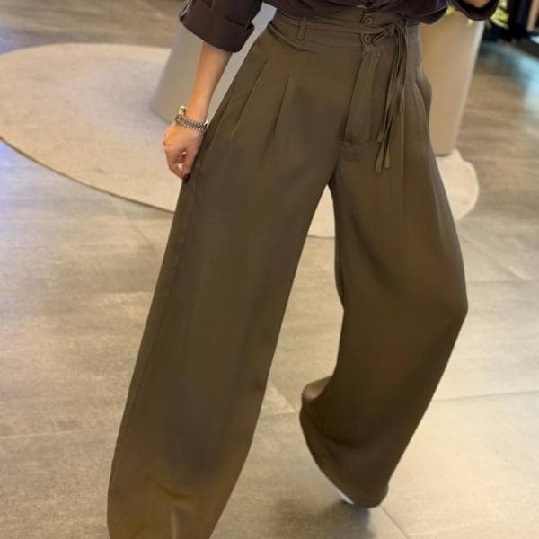 شلوار سیلک کمر دوبند - تصویر 4