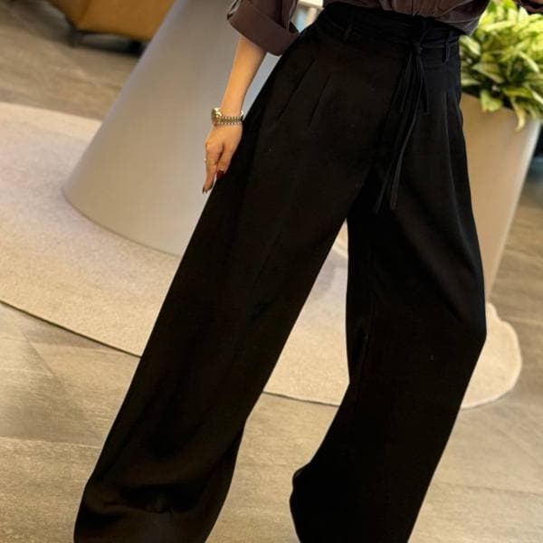 شلوار سیلک کمر دوبند - تصویر 2