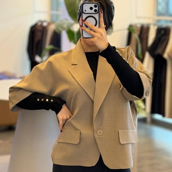 کت بزایاق تک دکمه کد0234 - تصویر 6