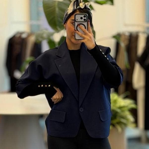 کت بزایاق تک دکمه کد0234 - تصویر 3