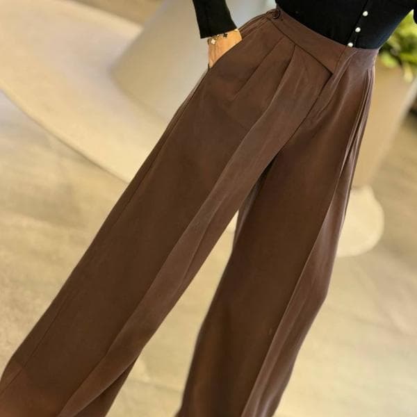 شلوار سیلک کمر پاگن کد0201 - تصویر 5