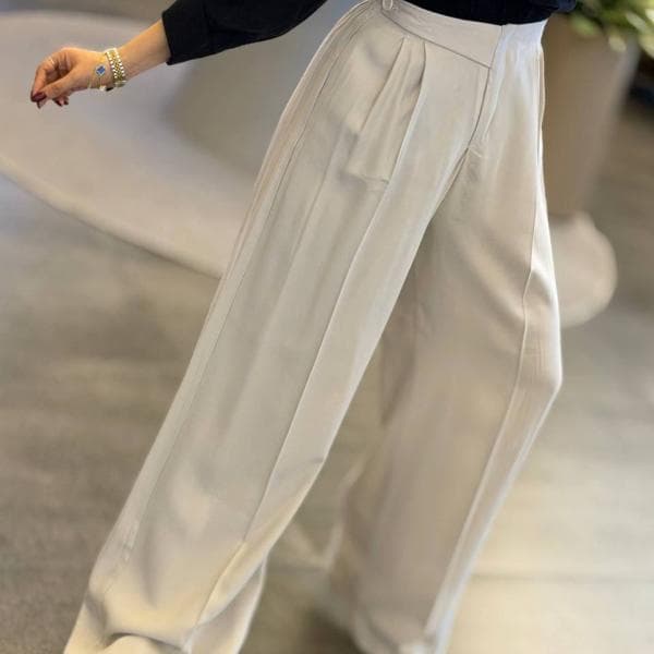 شلوار سیلک کمر پاگن کد0201 - تصویر 2