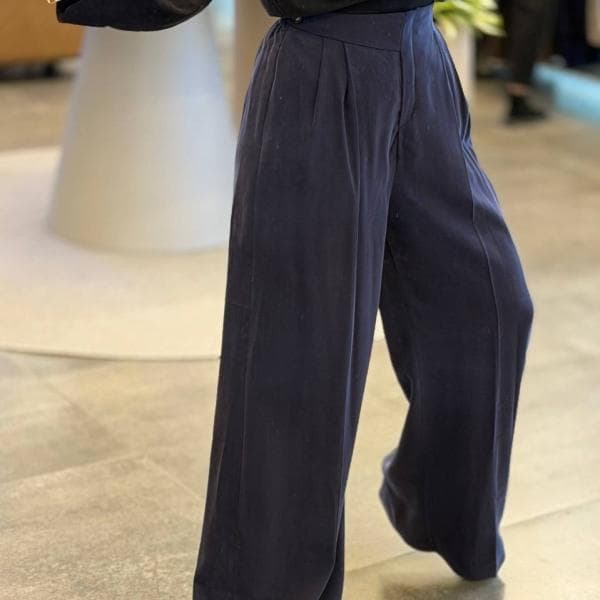 شلوار سیلک کمر پاگن کد0201 - تصویر 3