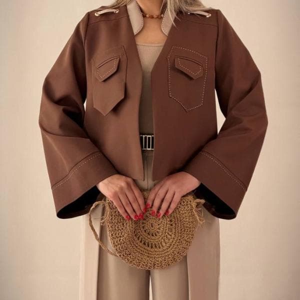 ست کت و شوار کرپ کد4165 - تصویر 2