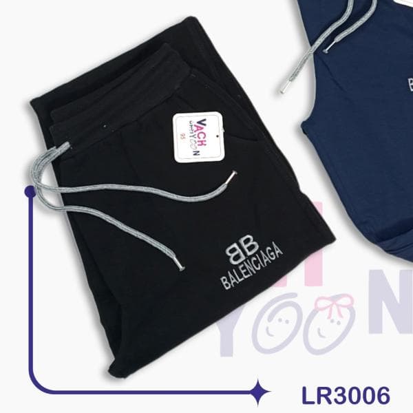 شلوار تک مشکی سورمه ای کدLR3006 - تصویر 2