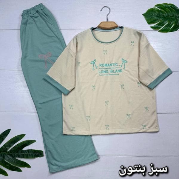 ست تیشرت و شلوار زنانه خانگی عمده - تصویر 3