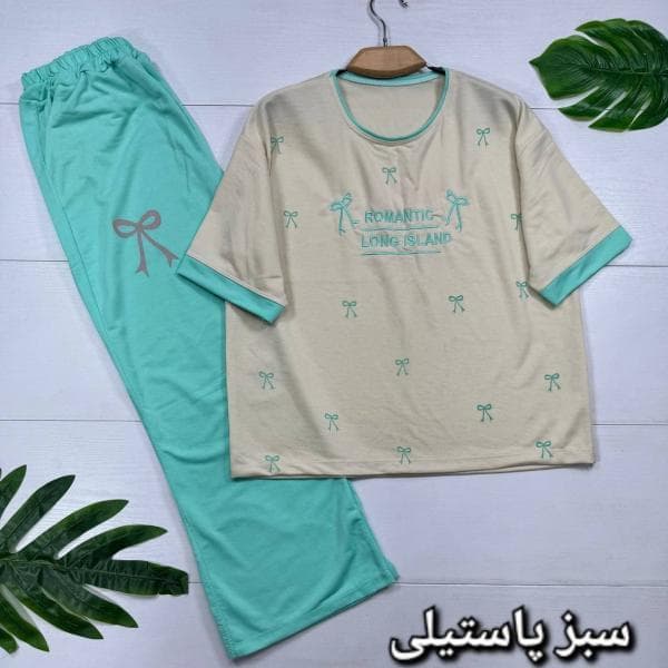 ست تیشرت و شلوار زنانه خانگی عمده - تصویر 2