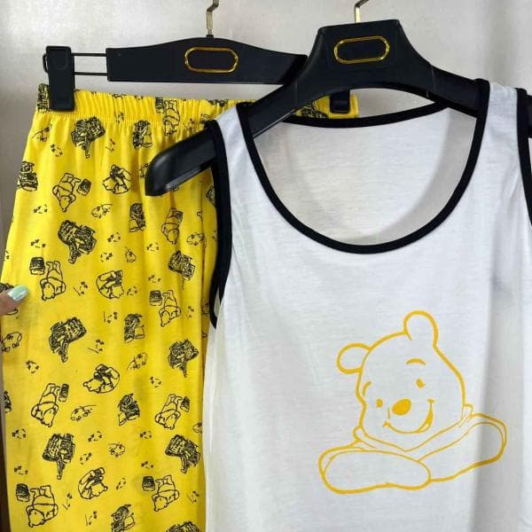 ست تاپ شلوار PooH ویسکوز کد 1011 - تصویر 3