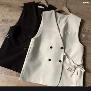 جلیقه کرپ گره ای