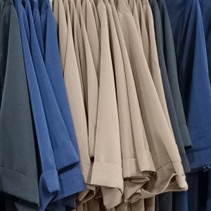 پیراهن یقه شکاری بلند پشت بندی