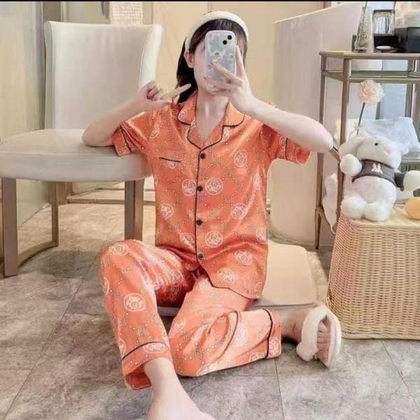 لباس خواب ساتن ابریشم وارداتی - تصویر 2