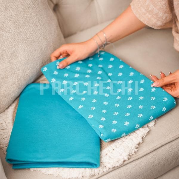 پارچه تریکو طرح شکوفه - تصویر 4
