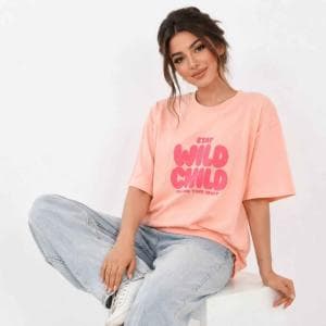 تیشرت باکسی Wild Child کد 1144