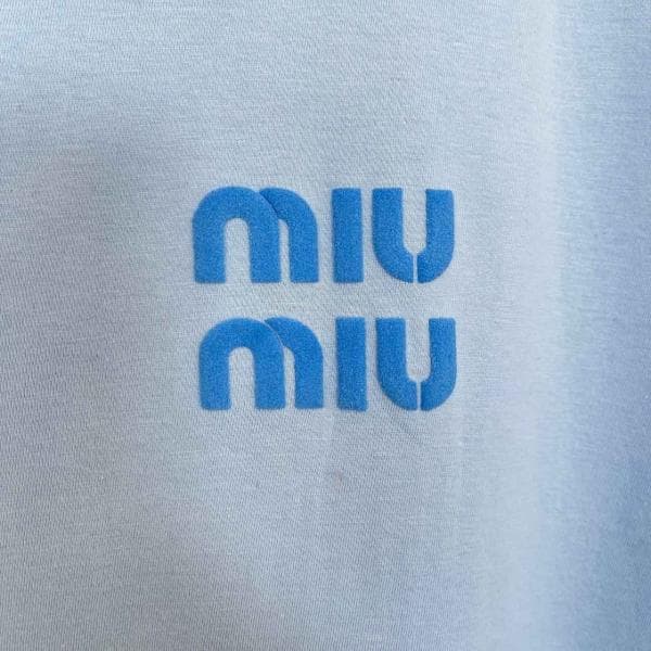 تیشرت باکسی miu miu پاستلی کد 1133 - تصویر 3