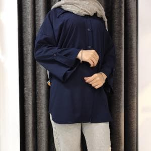 شومیز ینزی پشت دکمه