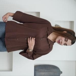 شومیز باکسی اطلس