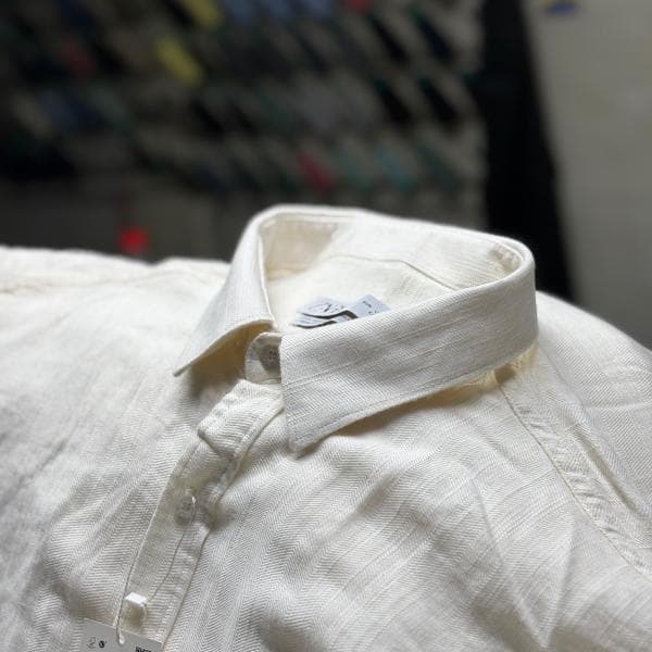 پیراهن لینن پنبه استین کوتاه زارا خنک و شیک - تصویر 3