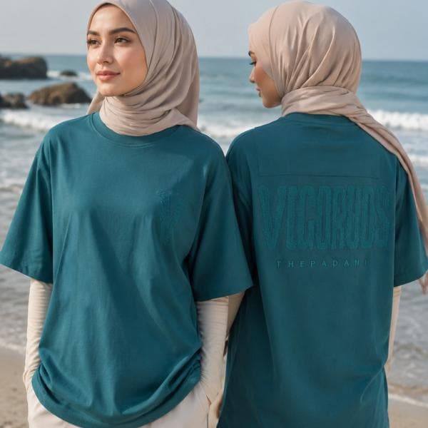 تیشرت پارچه مچینست طرح V - تصویر 9