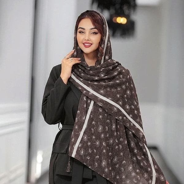 شال پلیسه چاپی - تصویر 4