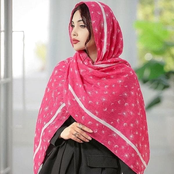 شال پلیسه چاپی - تصویر 3