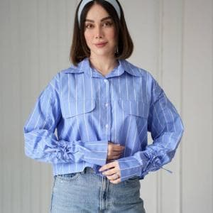 شومیز تک رنگ مارینا