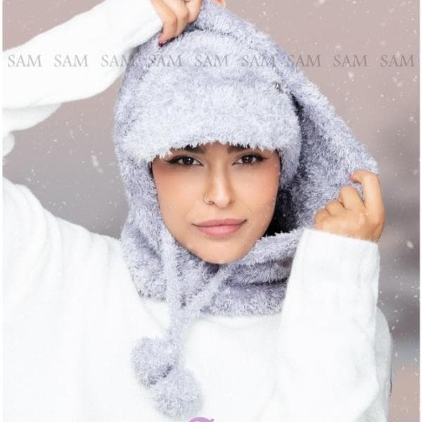 شال و کلاه زنانه زمستانی کد 510