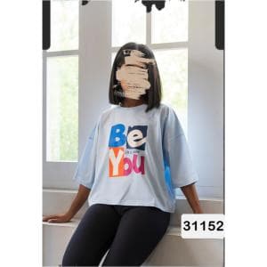 کراپ زنانه طرح Be you
