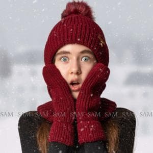 شال و کلاه بافت کد 413