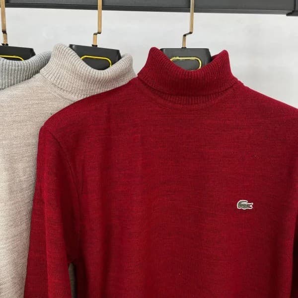 بلوز بافت اسپرت Lacoste یقه اسکی کد 9229 - تصویر 3