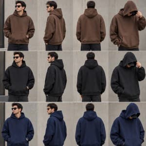 هودی پنبه سه نخ خارخورده مردانه