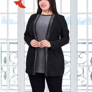 تونیک زنانه طرح دوتیکه پارچه لمه کره ای