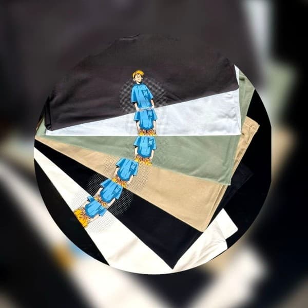 خرید آنلاین تیشرت باکسی مردانه کد 436 عمده