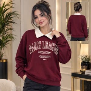 دورس زنانه مدل یقه دار چاپی