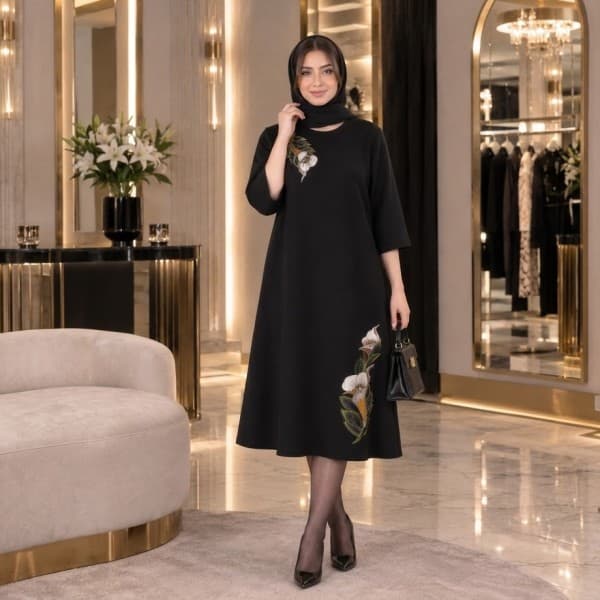 خرید پیراهن زنانه جواهردوزی و نقاشی کد 1003 عمده