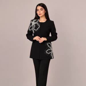 کت زنانه مدل یقه گرد نیلا