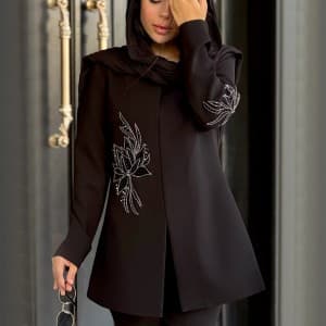کت زنانه مدل گل آتشین