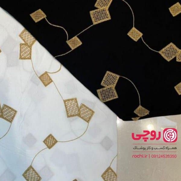 پارچه عمده ابرو بادی خامه دوزی شده - تصویر 4