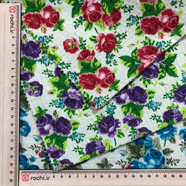پارچه دستمالی (زنبوری) پنبه ای گلدار - تصویر 10
