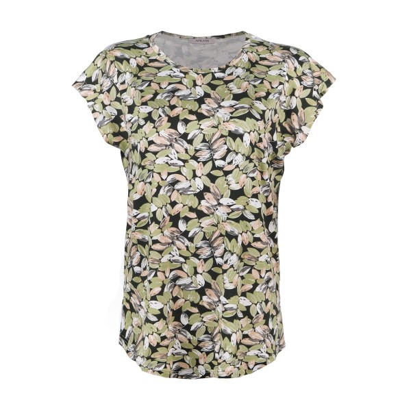 خرید آنلاین تی شرت آستین کوتاه زنانه مدل برگ کد 2579 رنگ سبز