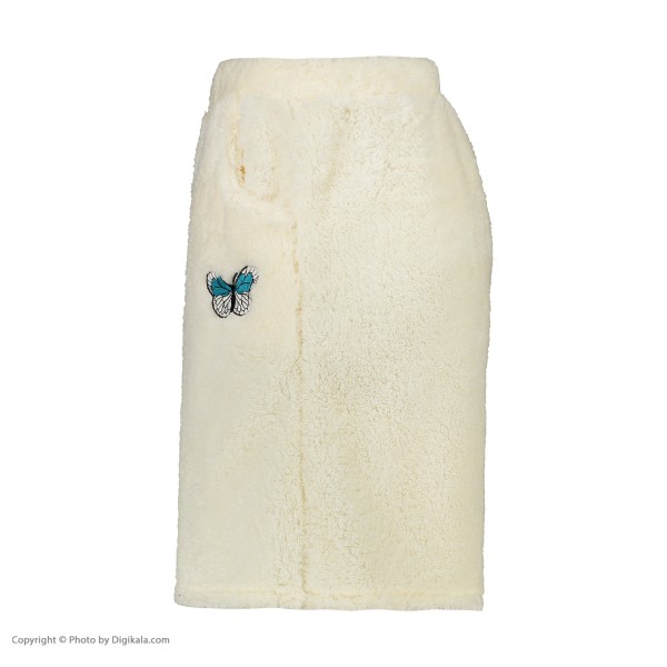 خرید اینترنتی شلوارک زنانه مدل گلدوزی پروانه کد 4526 رنگ شیری